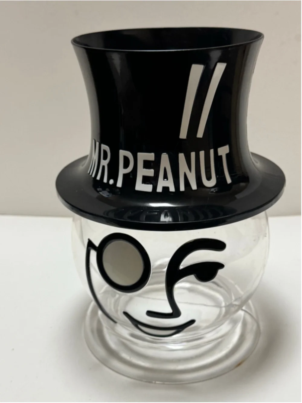 Vintage Planters Peanuts Mr. Peanut Jar Plastic Cookie / Candy Jar -11